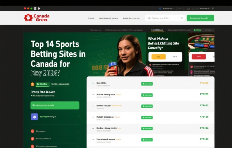 Visual representation of Top 14 Sports Betting Sites in Canada for May 2026