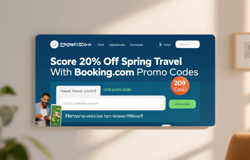 Visual representation of Score 20% Off Spring Travel With Booking.com Promo Codes