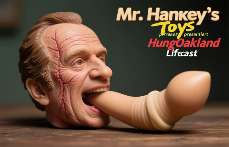 Visuelle Darstellung von Mr. Hankey’s Toys präsentiert HungOakland Lifecast Dildo