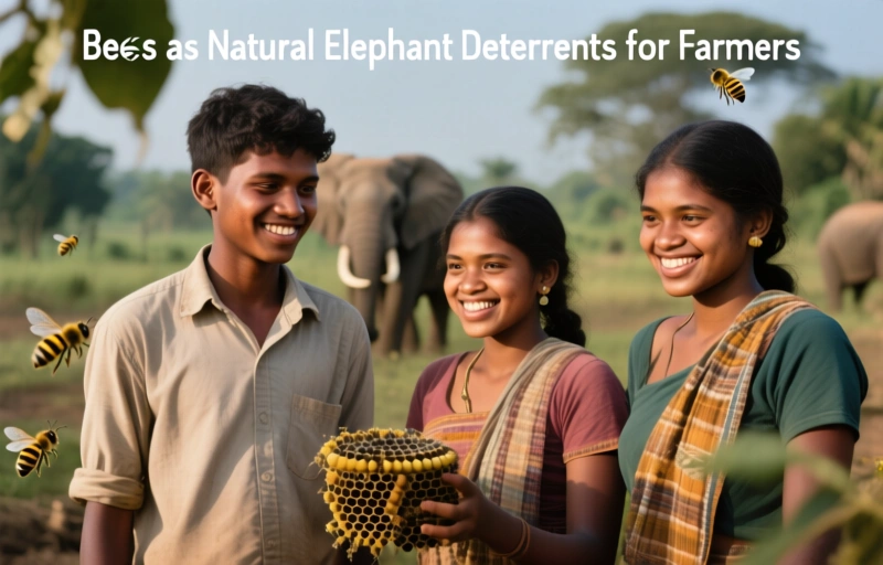 Bees as Natural Elephant Deterrents for Farmers
