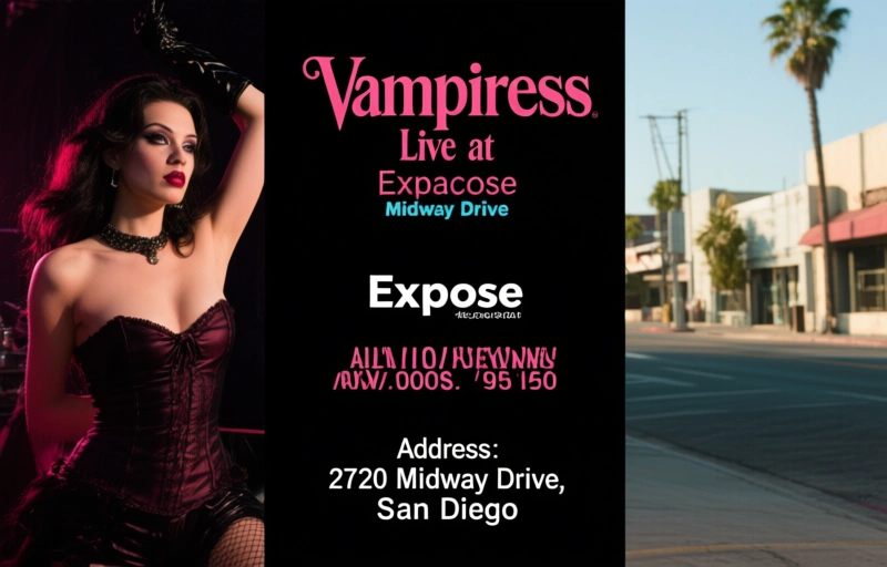 Visual representation of Vampiress Live at Exposé Midway Drive