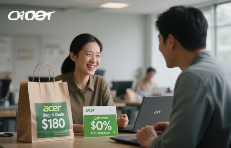 Acer Bag of Deals: $180 eGift Vouchers & 0% Interest