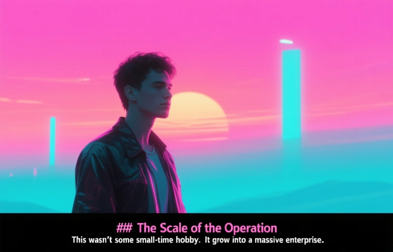 Visual representation of Lottery Winner Built £288m Fake Valium Empire