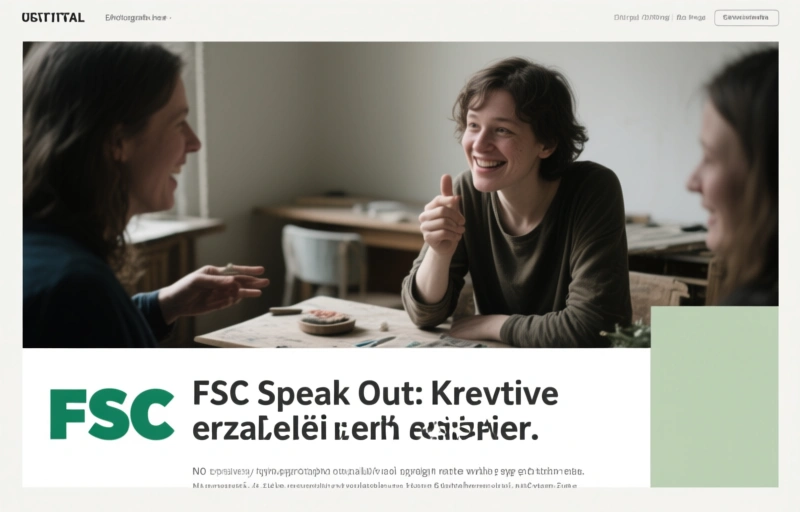 FSC Speak Out: Kreative erzählen ihre Geschichten