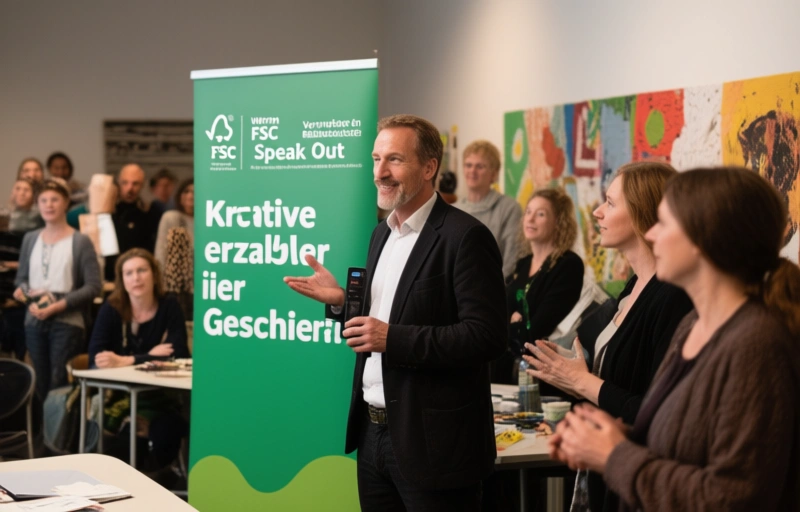 Visuelle Darstellung von FSC Speak Out