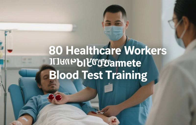 Visual representation of 80 Healthcare Workers Complete Blood Test Training