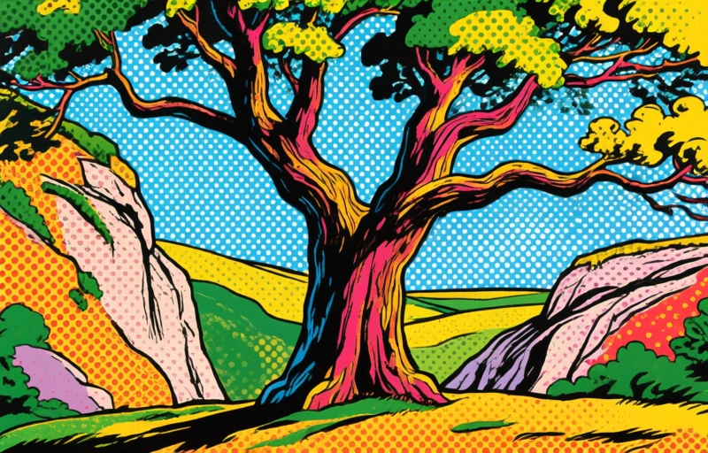 Visual representation of Sycamore Gap Tree to Speak Again in UK Memorial
