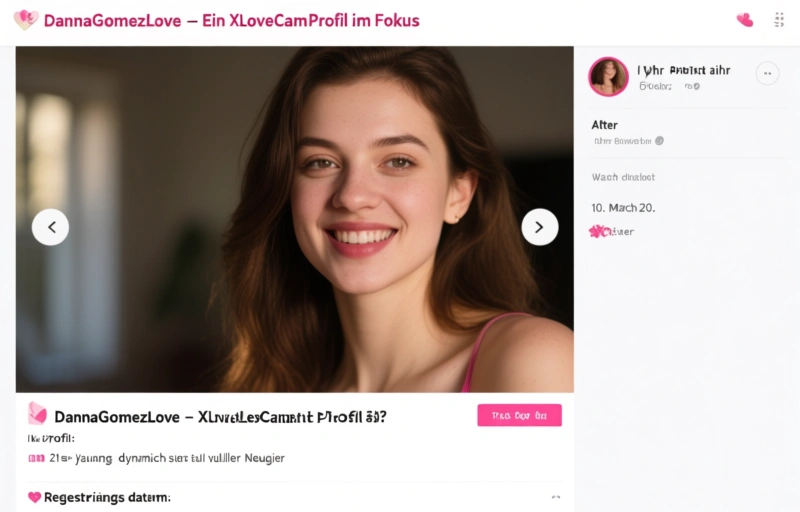 Visuelle Darstellung von DannaGomezLove – Ein XLoveCam-Profil im Fokus