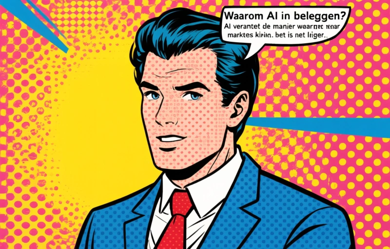 Visuele weergave van AI-platforms voor beleggen