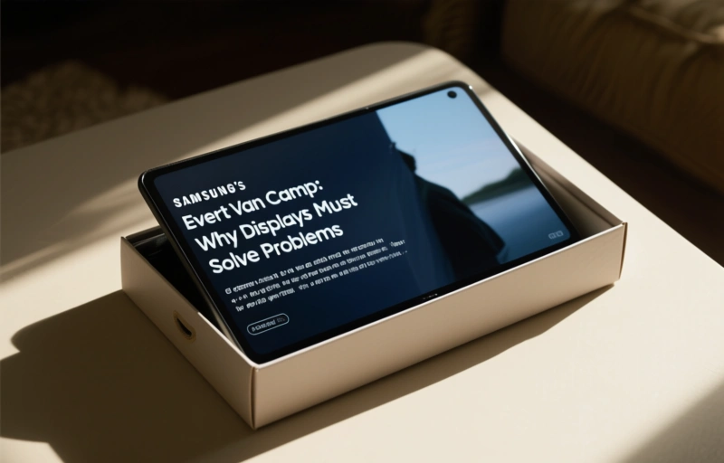 Visual representation of Samsung's Evert Van Camp