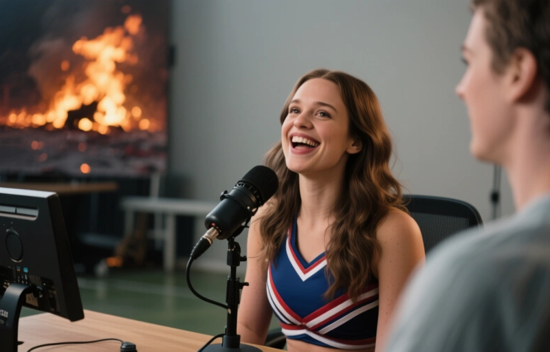 Cheerleader Kait: Offenheit nach dem Feuer im Podcast