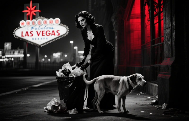 Las Vegas: Frau lässt stark unterernährten Hund bei Müll zurück