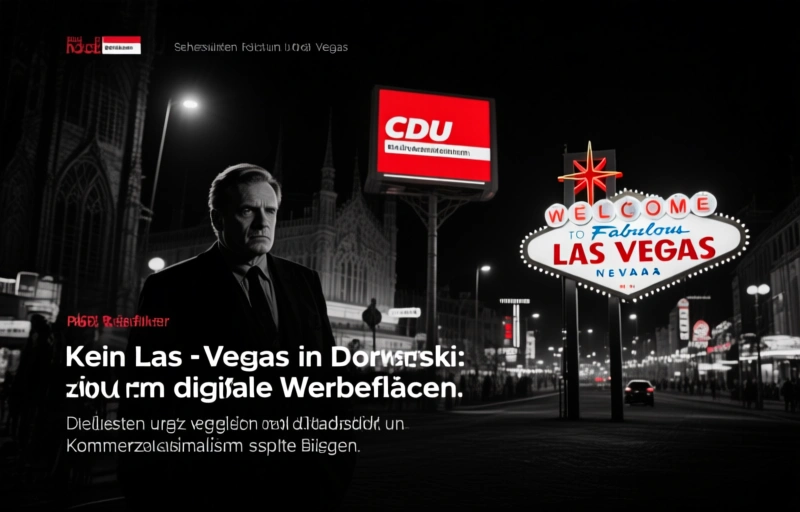Kein Las Vegas in Dorsten: Streit um digitale Werbeflächen