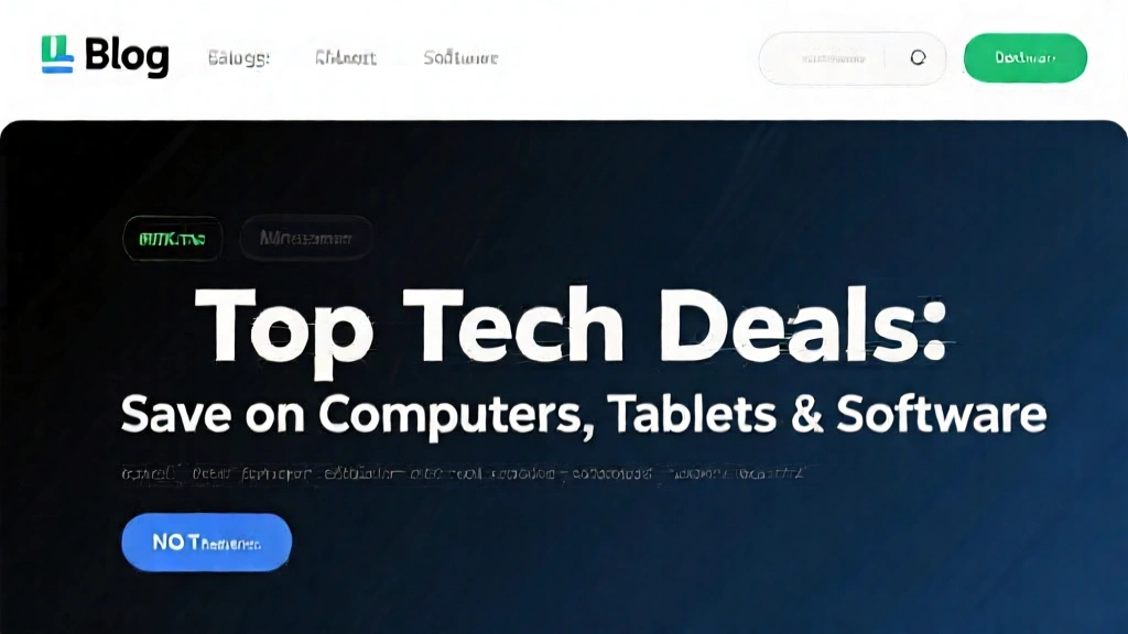 Top Tech Deals: Save on Computers, Tablets & Software