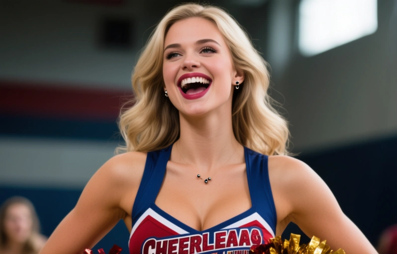 Visual representation of Cheerleader Kait's Anal Only Scene