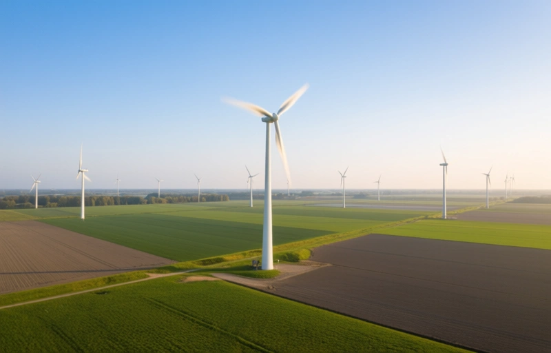 Visuele weergave van Waarom windenergie op land stagneert in 2025