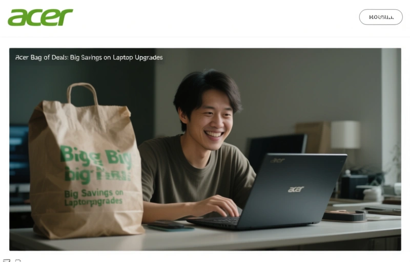 Acer Bag of Deals: Big Savings on Laptop Upgrades