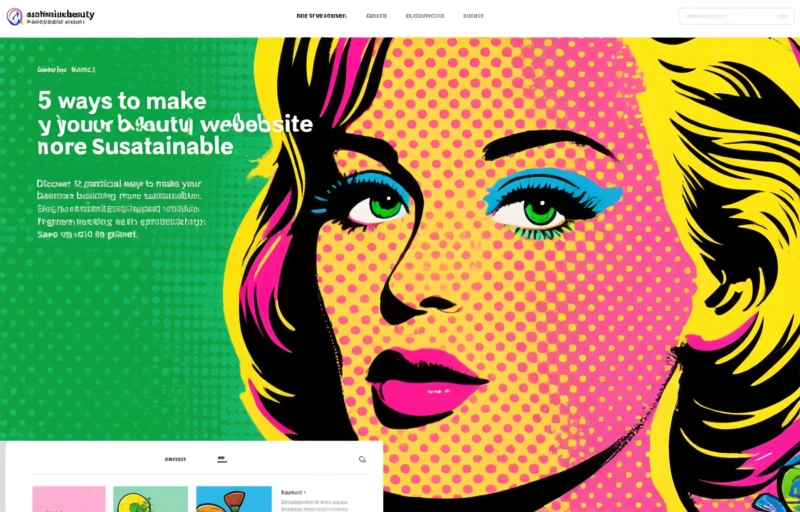 5 ways to make your beauty website more sustainable