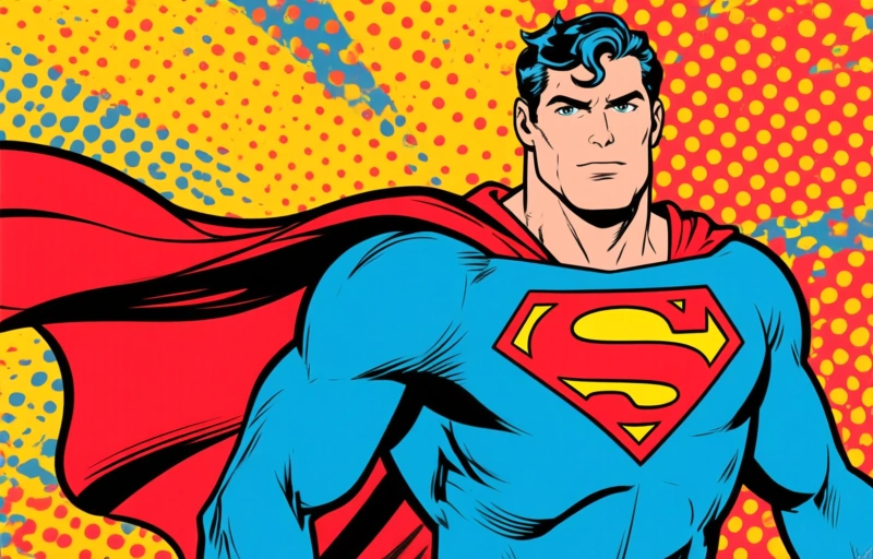 Visuele weergave van Superhelden in actie