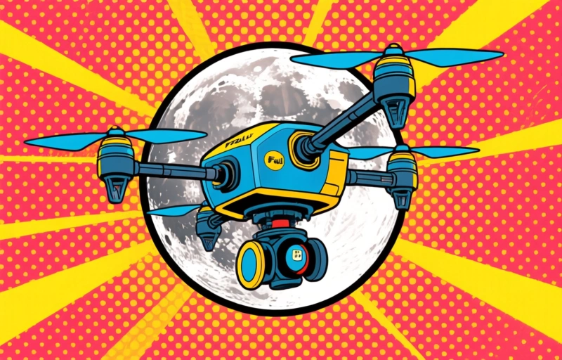Visual representation of NASA's Rabbit-Like Drones to Scout Moon Base Site