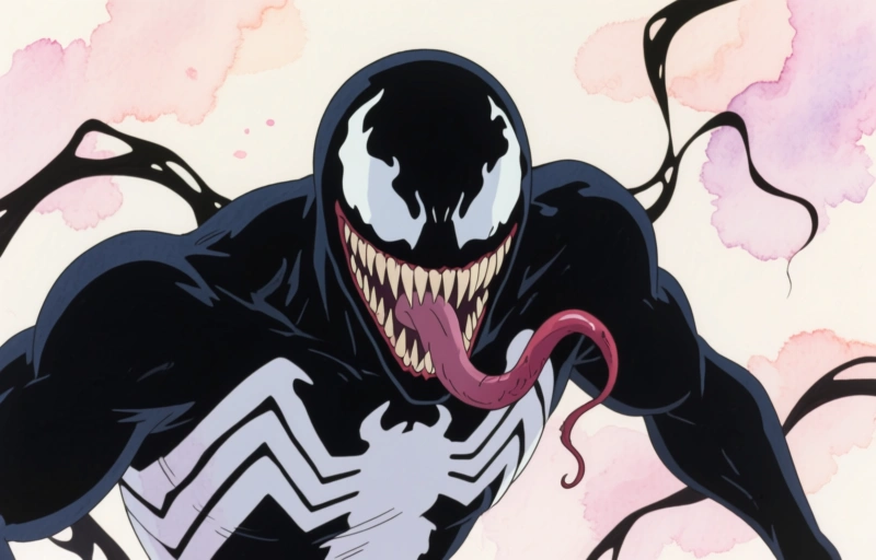 Visuele weergave van Tom Hardy's Venom