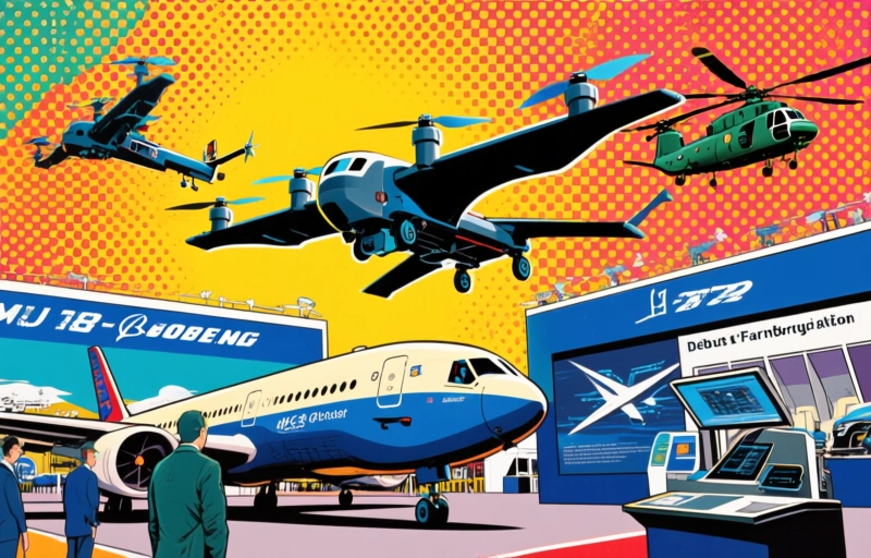 Boeing's Ghost Bat Drone Debuts at Farnborough Airshow