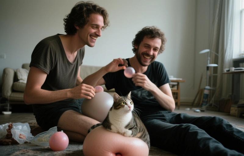Andy Rodrigues füllt Gatos Bubble Butt bei Voyr