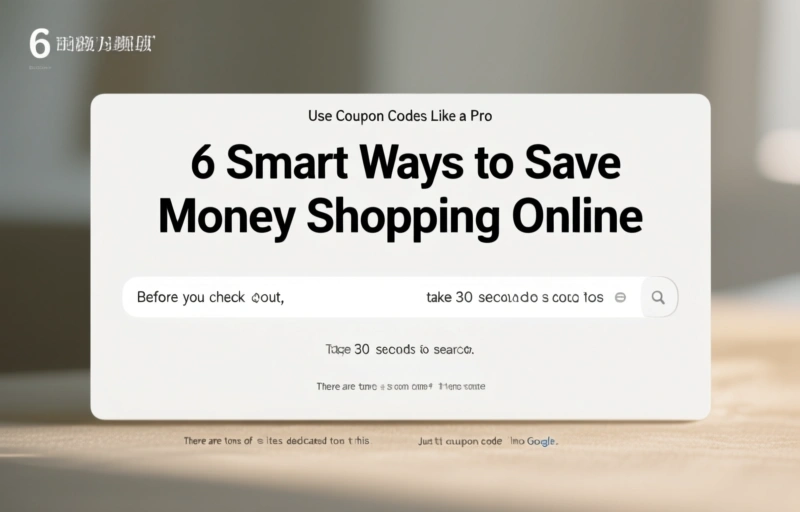 Visual representation of 6 Smart Ways to Save Money Shopping Online