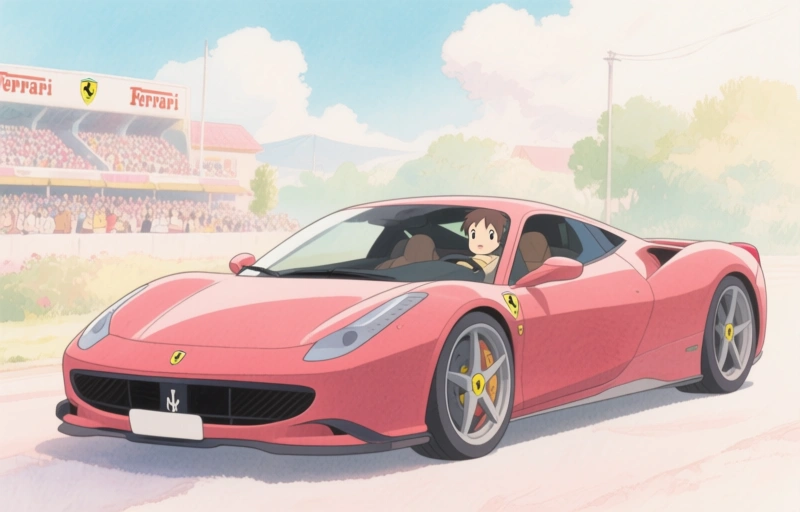 Visual representation of Ferrari Goes Electric