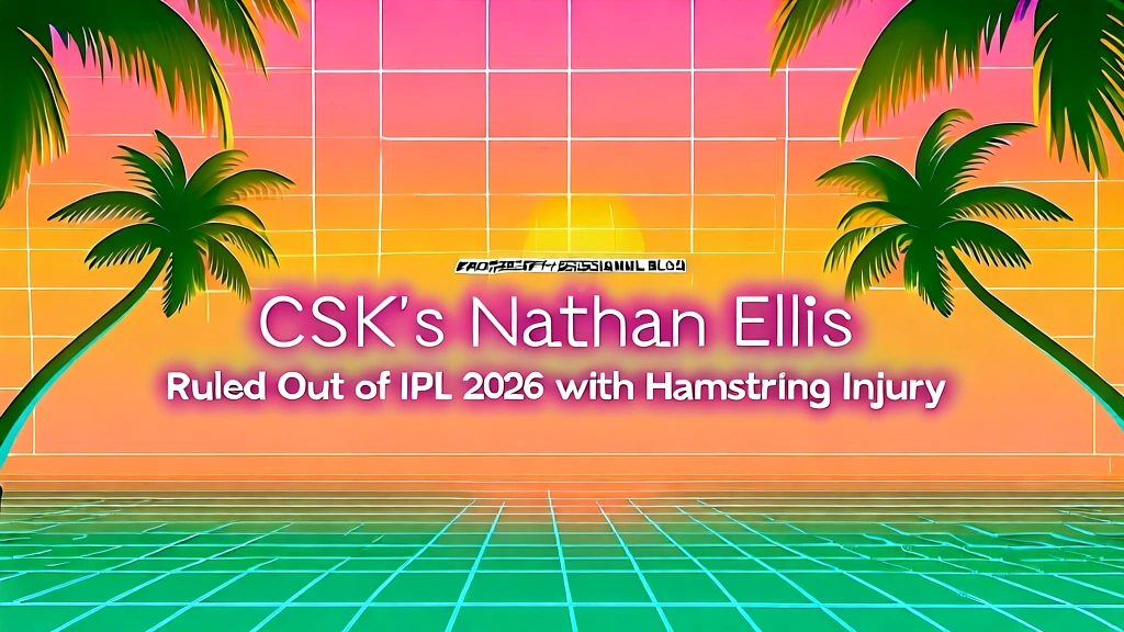 CSK's Nathan Ellis Ruled Out of IPL 2026 with Hamstring Injury
