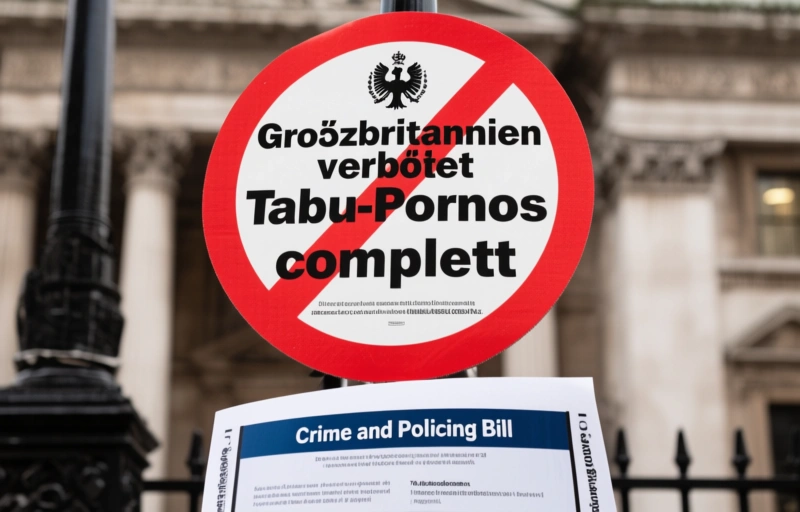 Visuelle Darstellung von Großbritannien verbietet Tabu-Pornos komplett