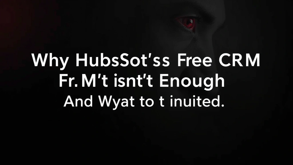 Why HubSpot's Free CRM Isn't Enough (And What to Do Instead)