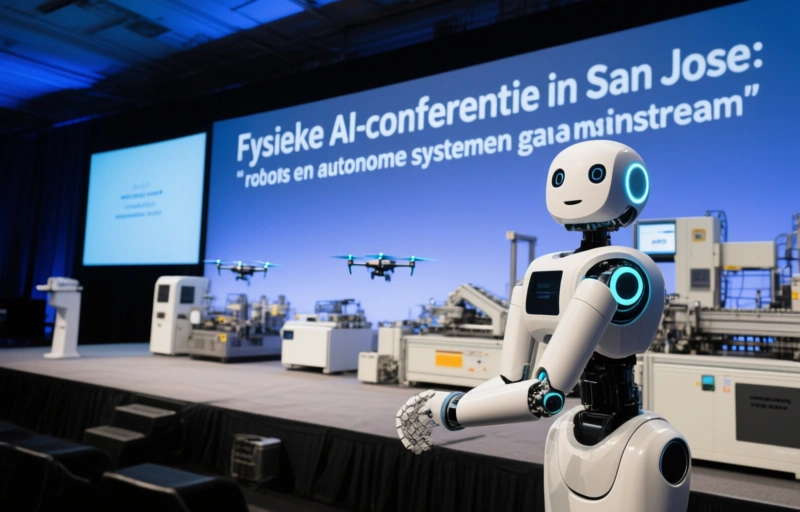 Visuele weergave van Fysieke AI-conferentie in San Jose