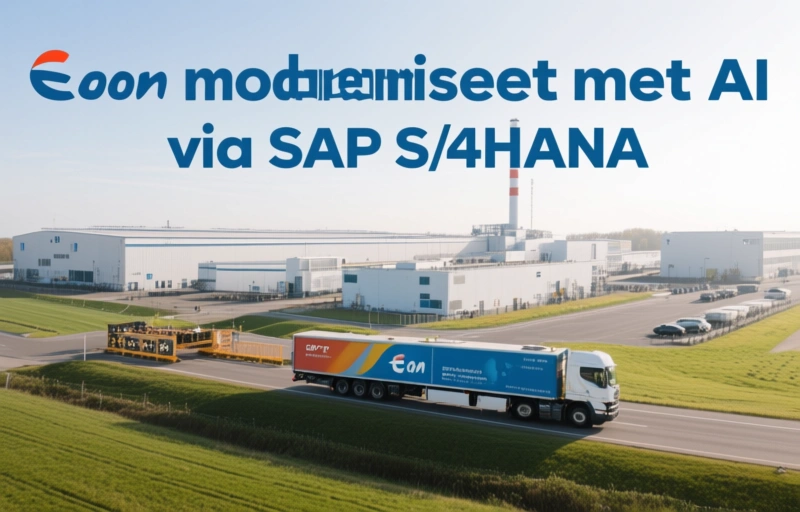 Visuele weergave van E.ON moderniseert met AI via SAP S/4HANA
