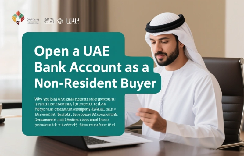 Visual representation of Open a UAE Bank Account as a Non-Resident Buyer