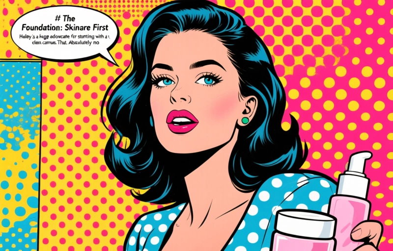 Visual representation of Hailey Bieber's Top 11 Beauty Secrets for a Radiant Glow