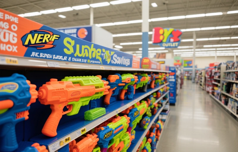 Visual representation of Find NERF Super Soaker Deals & Toys R Us Outlet Savings