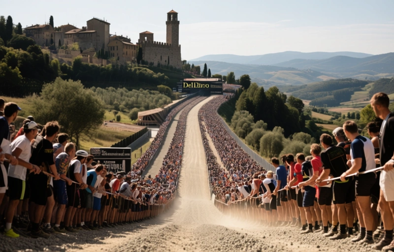 Visual representation of Del Toro Grabs Tirreno Lead in Dramatic Gravel Stage