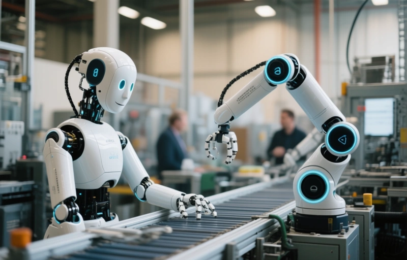 Visuele weergave van Physical AI-beurs in San Jose