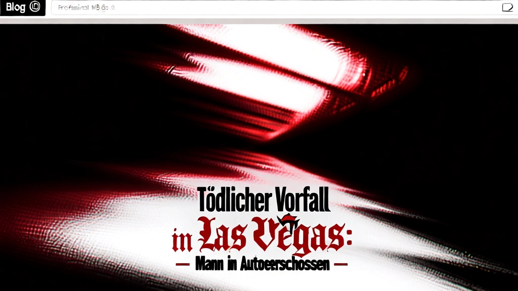 Tödlicher Vorfall in Las Vegas: Mann in Auto erschossen