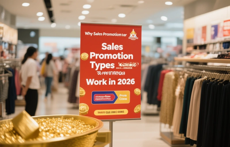 Visual representation of Sales Promotion Types & Strategies That Work in 2026