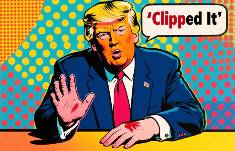 Trump Explains Hand Bruise: 'Clipped It' on Table