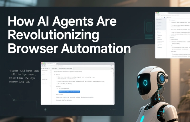 Visual representation of How AI Agents Are Revolutionizing Browser Automation
