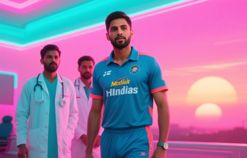 Visual representation of Hardik Pandya Out vs RCB With Back Spasm