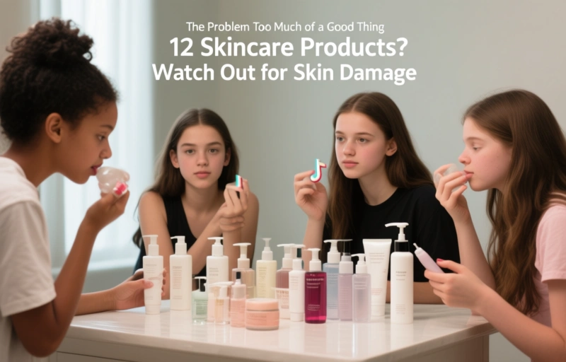 Visual representation of Teens Using 12 Skincare Products? Watch Out for Skin Damage