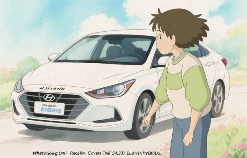 Visual representation of Hyundai Elantra Hybrid Recall