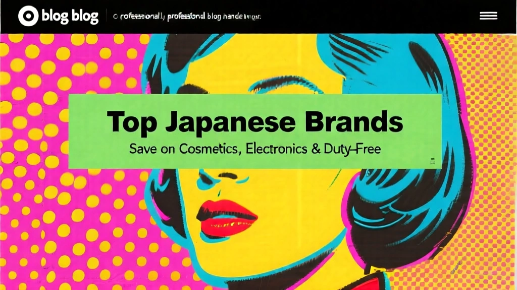 Top Japanese Brands: Save on Cosmetics, Electronics & Duty-Free