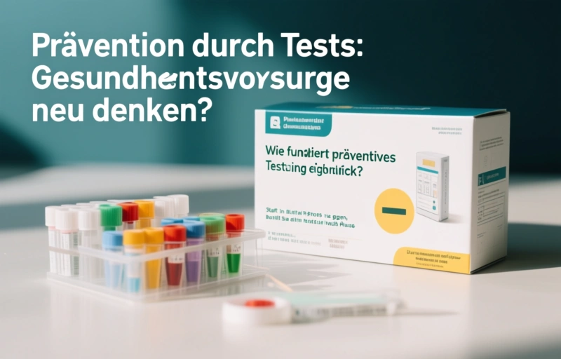 Visuelle Darstellung von Prävention durch Tests