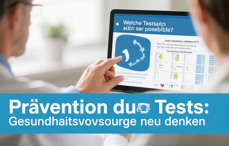 Visuelle Darstellung von Prävention durch Tests