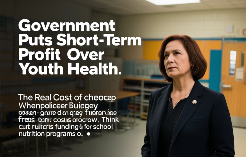 Visual representation of Government Puts Short-Term Profit Over Youth Health
